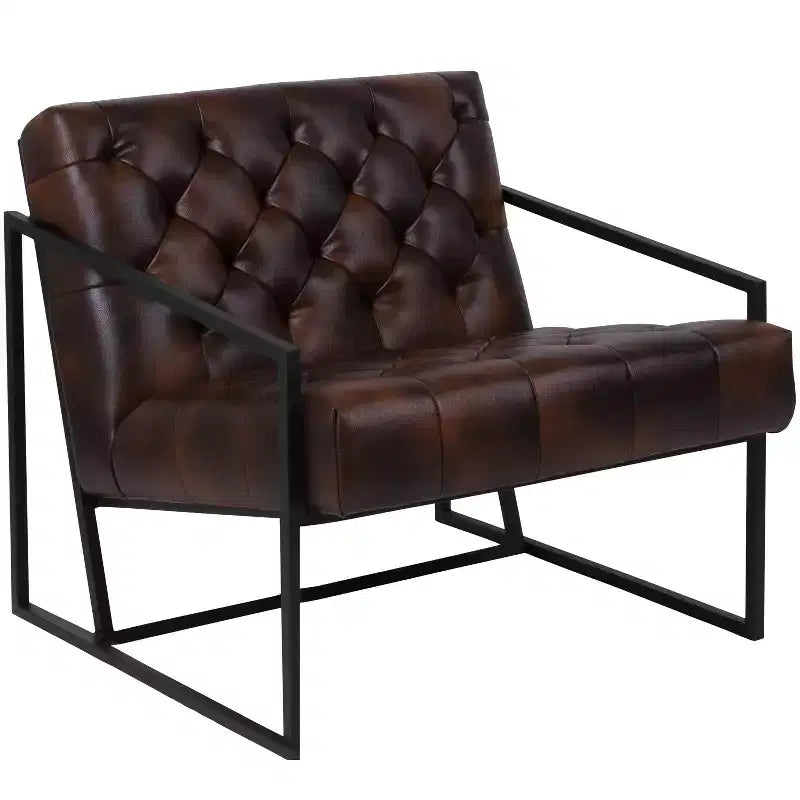 Fauteuil d'appoint capitonné Emma et Oliver Home Office