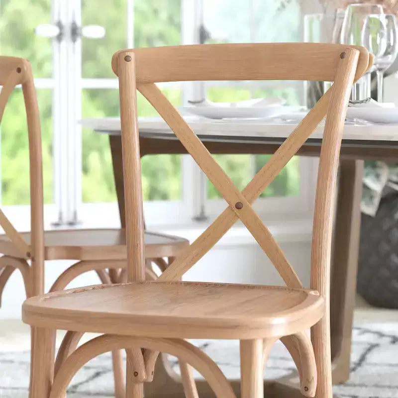 Emma and Oliver 2-pack X-Back Chair