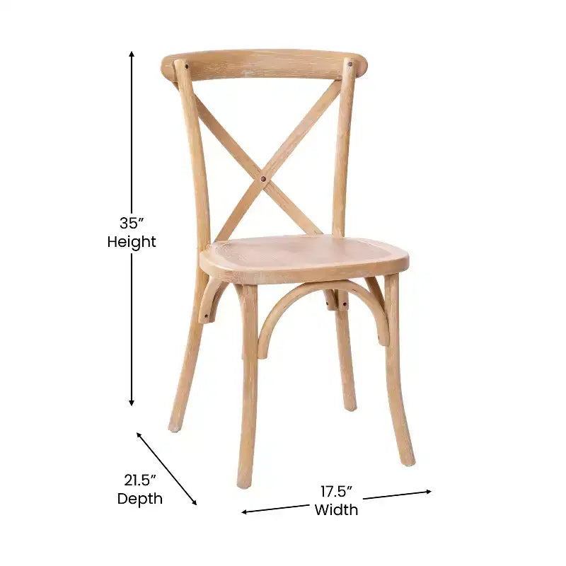 Emma and Oliver 2-pack X-Back Chair