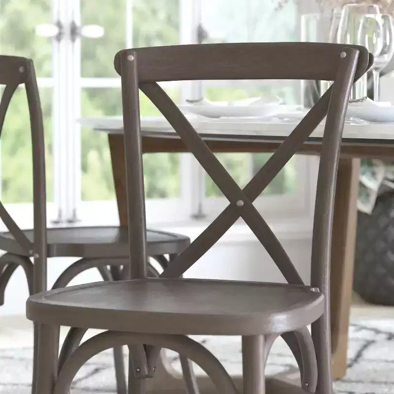 Emma and Oliver 2-pack X-Back Chair