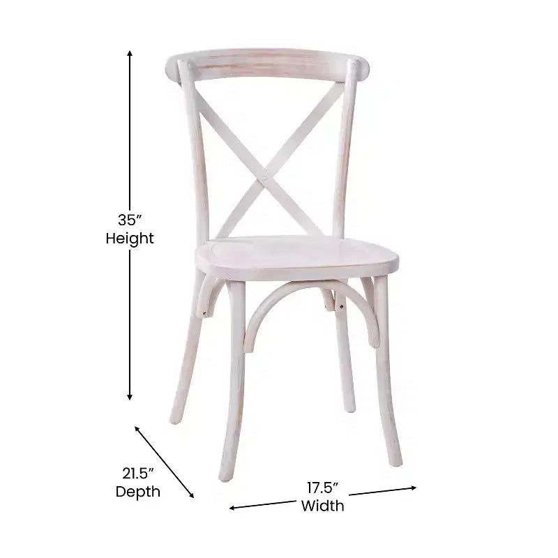 Emma and Oliver 2-pack X-Back Chair