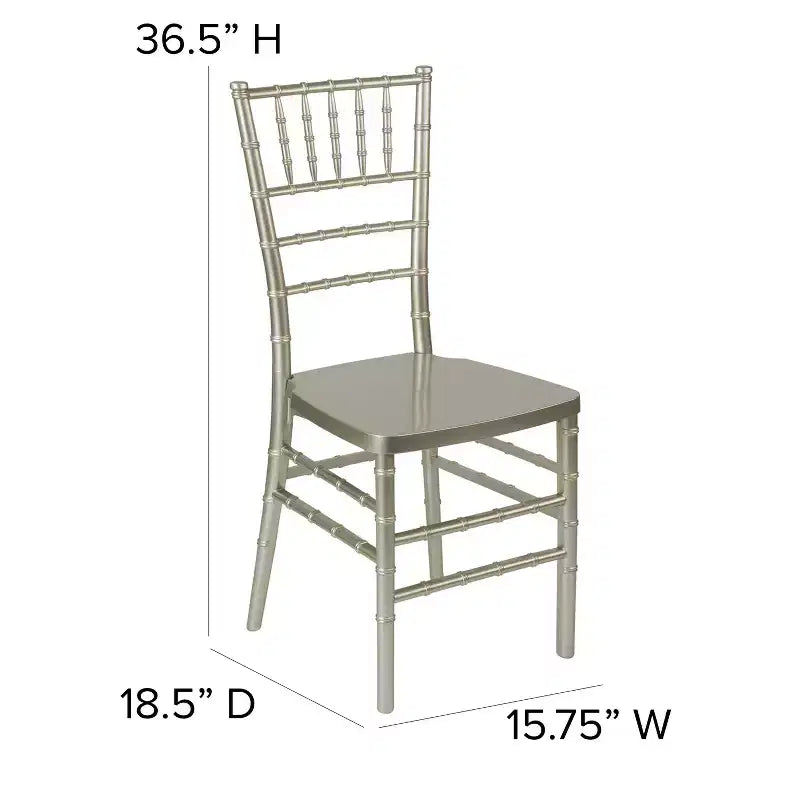 Emma and Oliver Wedding & Event Resin Stacking Chiavari Dining Chair