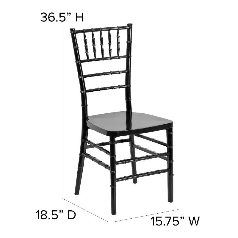 Emma and Oliver Wedding & Event Resin Stacking Chiavari Dining Chair