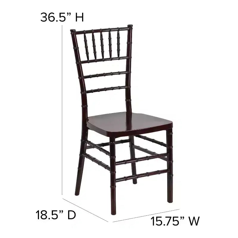 Emma and Oliver Wedding & Event Resin Stacking Chiavari Dining Chair