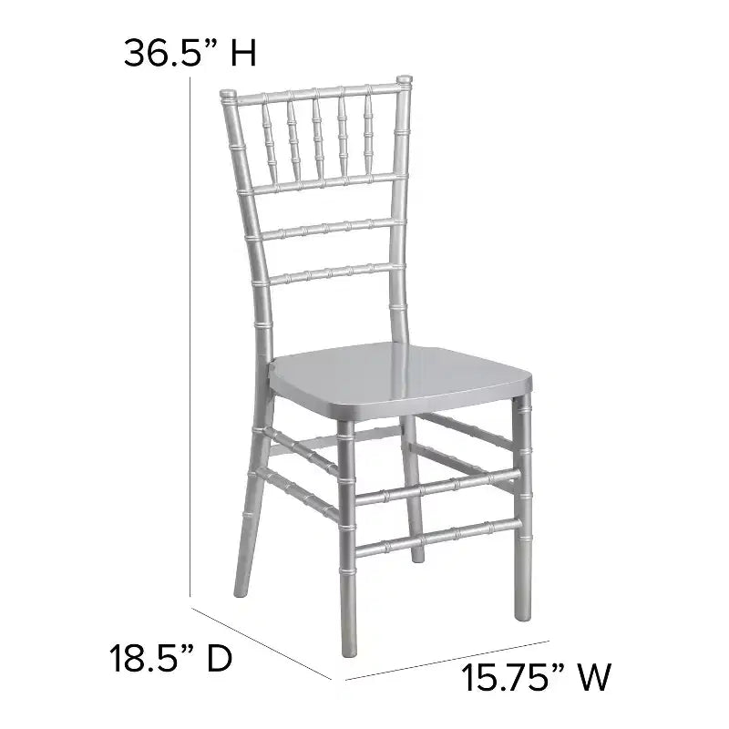 Emma and Oliver Wedding & Event Resin Stacking Chiavari Dining Chair