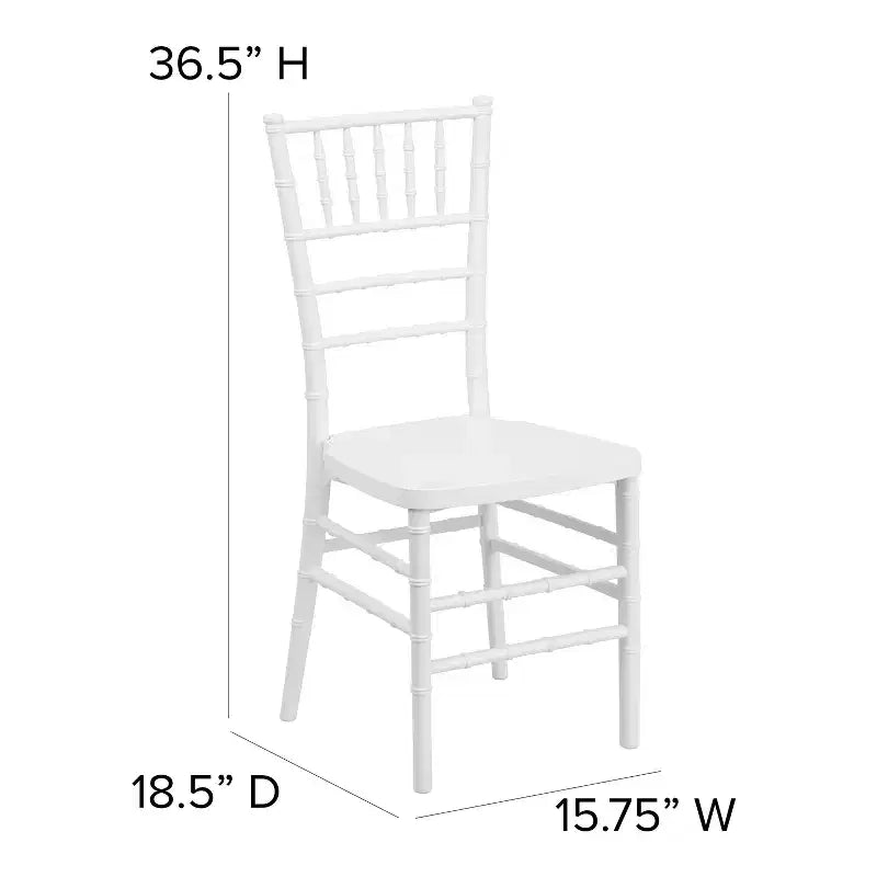 Emma and Oliver Wedding & Event Resin Stacking Chiavari Dining Chair