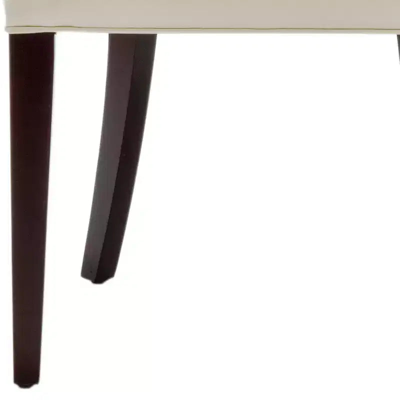 Chaise de salle à manger capitonnée Amanda 19 H avec clous décoratifs - MCR4515 - Safavieh Couture