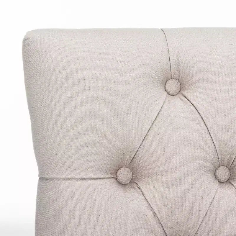 Chaise de salle à manger capitonnée Amanda 19 H avec clous décoratifs - MCR4515 - Safavieh Couture