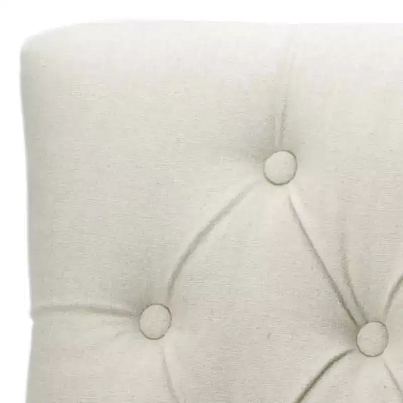 Chaise de salle à manger capitonnée Amanda 19 H avec clous décoratifs - MCR4515 - Safavieh Couture