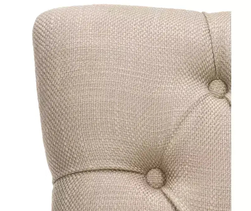 Chaise de salle à manger capitonnée Amanda 19 H avec clous décoratifs - MCR4515 - Safavieh Couture
