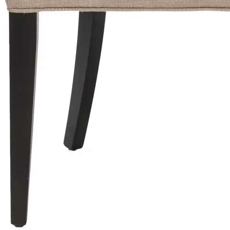 Chaise de salle à manger capitonnée Amanda 19 H avec clous décoratifs - MCR4515 - Safavieh Couture