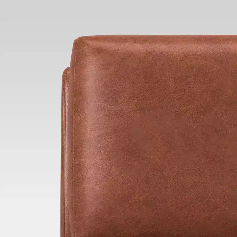 Gelbin Faux Leather Slipper Chair with Wood Legs - Threshold