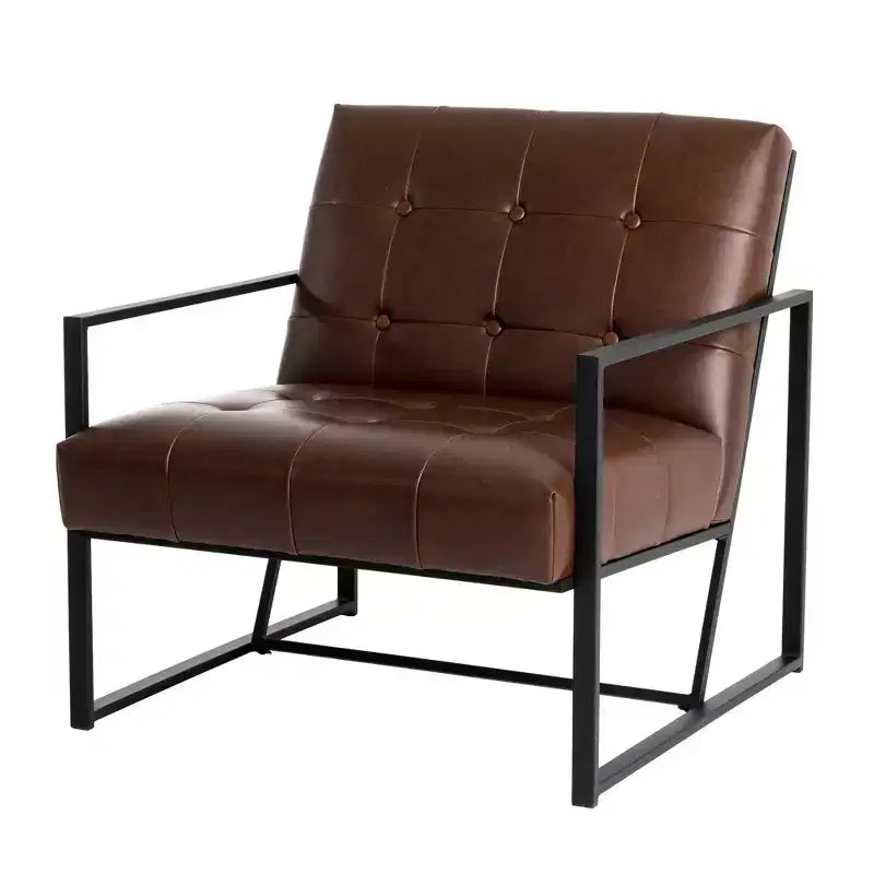 Fauteuil d'appoint en similicuir - Glitzhome