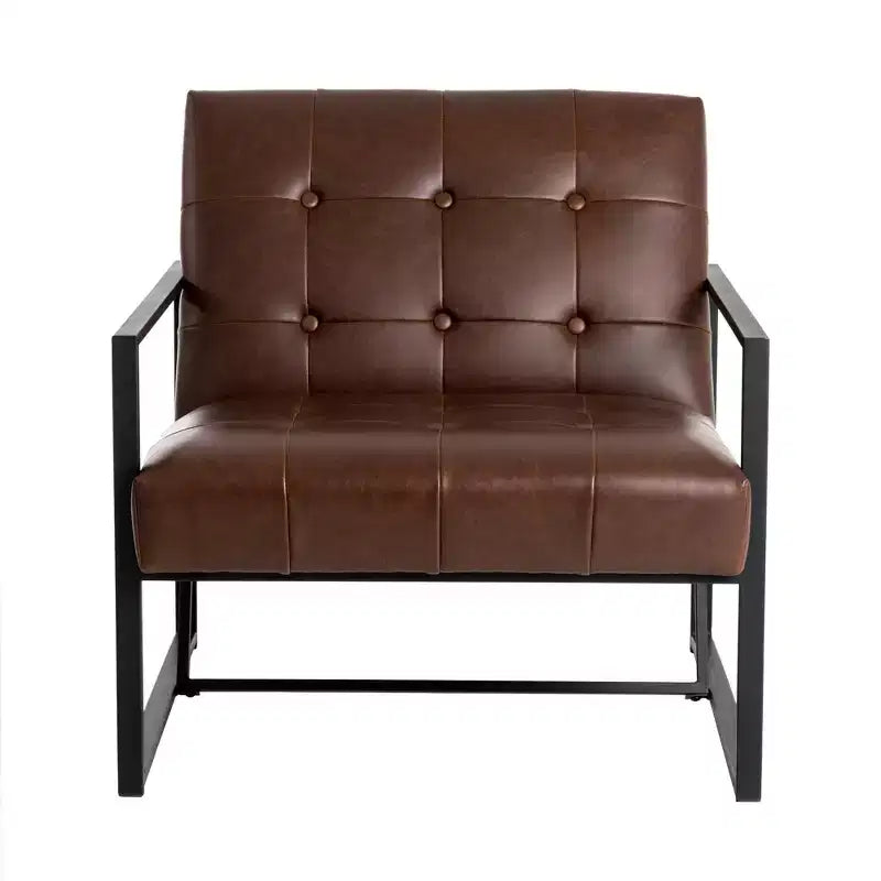 Fauteuil d'appoint en similicuir - Glitzhome