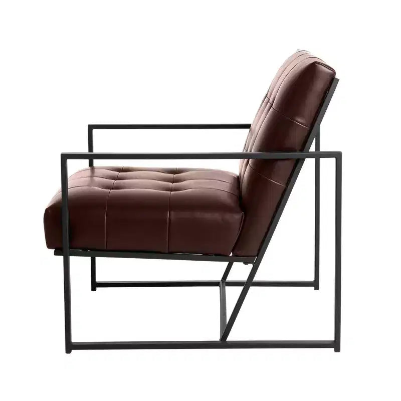 Fauteuil d'appoint en similicuir - Glitzhome
