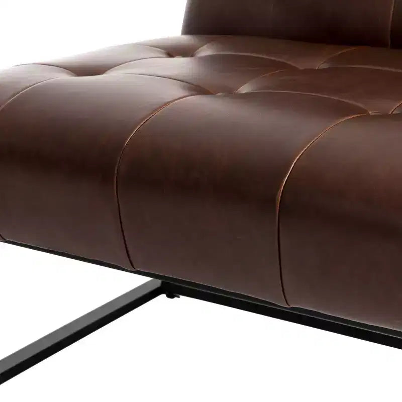 Fauteuil d'appoint en similicuir - Glitzhome