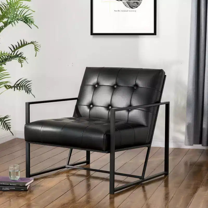 Fauteuil d'appoint en similicuir - Glitzhome