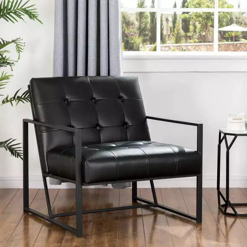 Fauteuil d'appoint en similicuir - Glitzhome