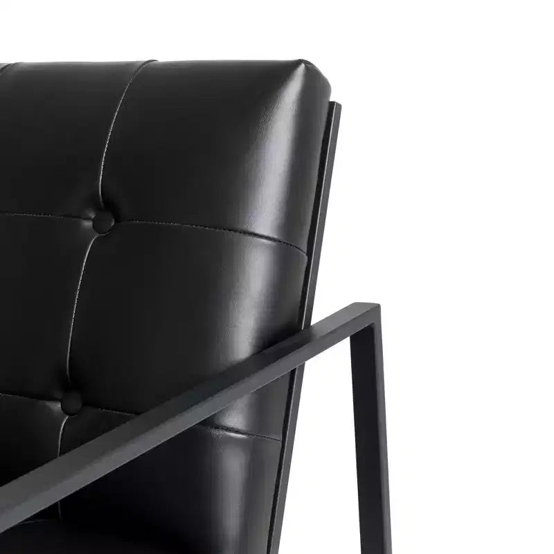 Fauteuil d'appoint en similicuir - Glitzhome