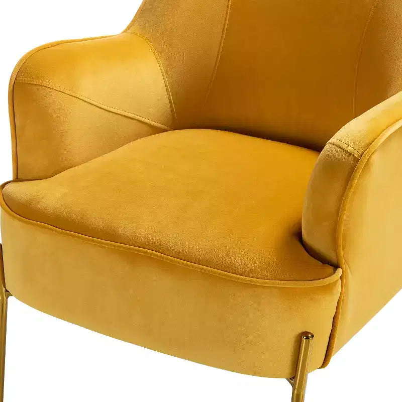 Fauteuil de salon confortable Odo en velours avec assise rembourrée, lot de 2 | Karat Home