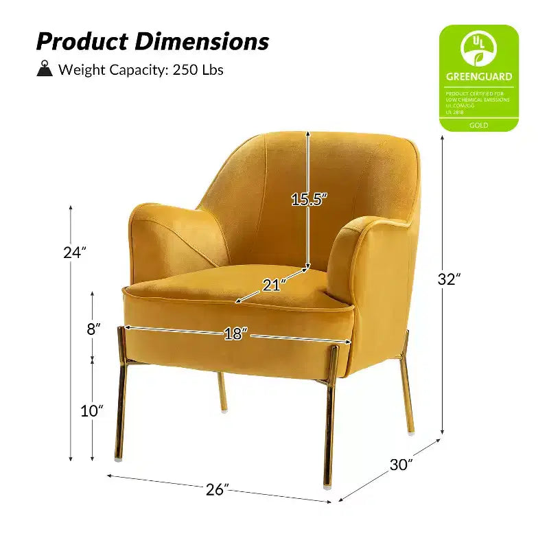 Fauteuil de salon confortable Odo en velours avec assise rembourrée, lot de 2 | Karat Home