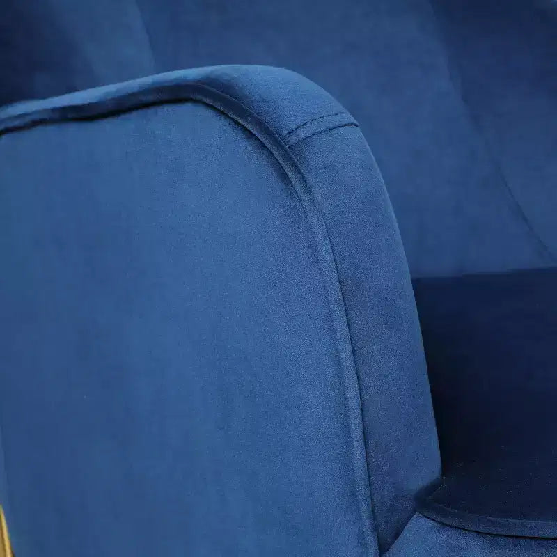 Fauteuil de salon confortable Odo en velours avec assise rembourrée, lot de 2 | Karat Home