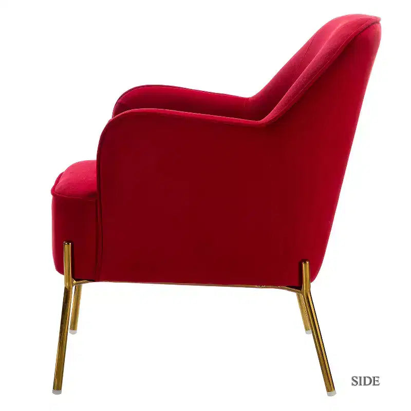 Fauteuil de salon confortable Odo en velours avec assise rembourrée, lot de 2 | Karat Home