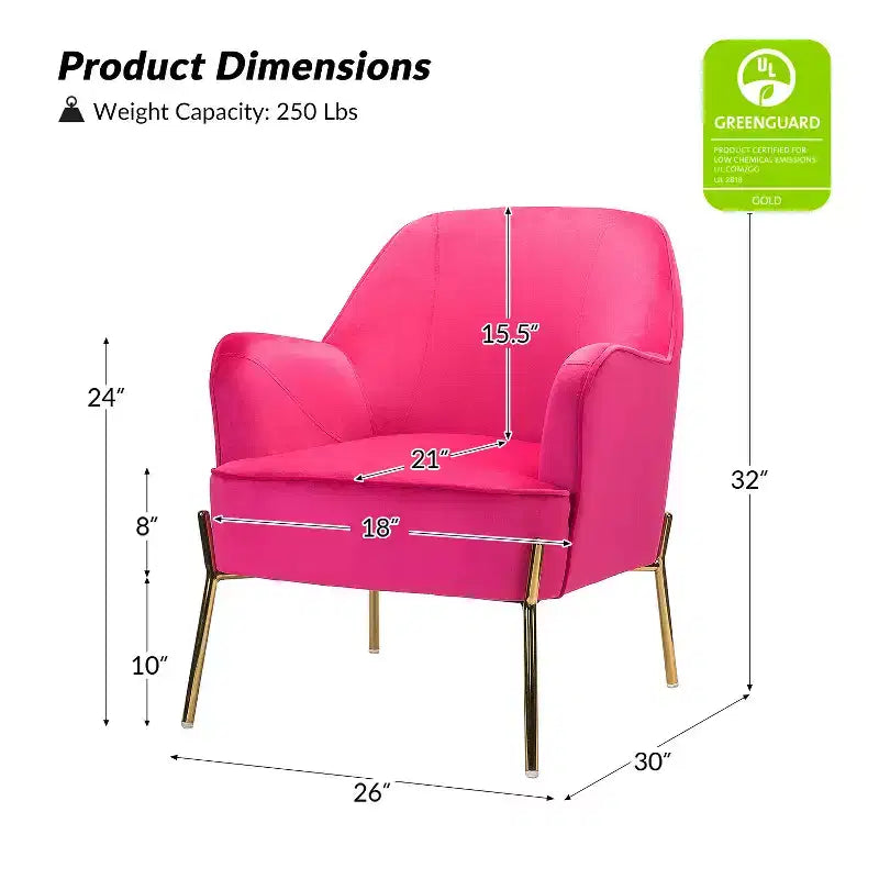 Fauteuil de salon confortable Odo en velours avec assise rembourrée, lot de 2 | Karat Home