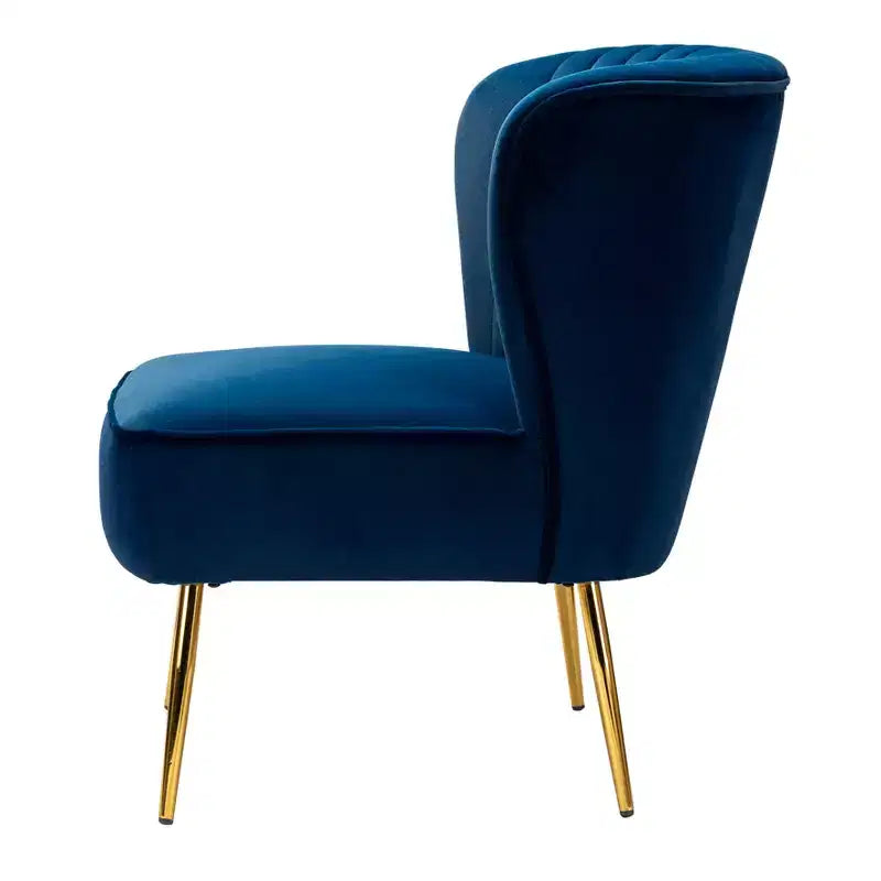 Lot de 2 chaises d'appoint Quentin en velours avec siège rembourré | Karat Home