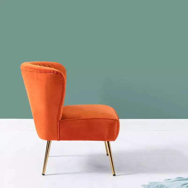 Lot de 2 chaises d'appoint Quentin en velours avec siège rembourré | Karat Home