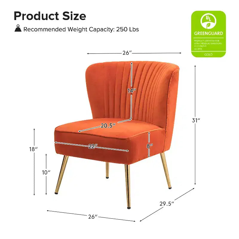 Lot de 2 chaises d'appoint Quentin en velours avec siège rembourré | Karat Home