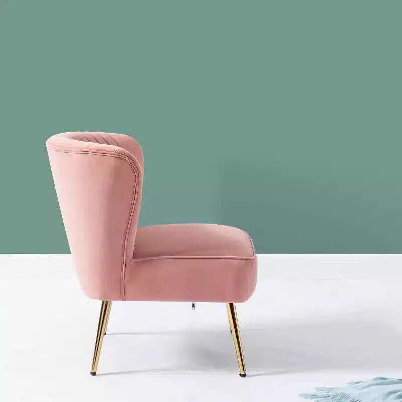 Lot de 2 chaises d'appoint Quentin en velours avec siège rembourré | Karat Home
