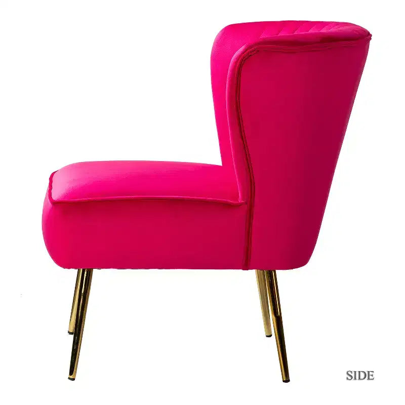 Lot de 2 chaises d'appoint Quentin en velours avec siège rembourré | Karat Home