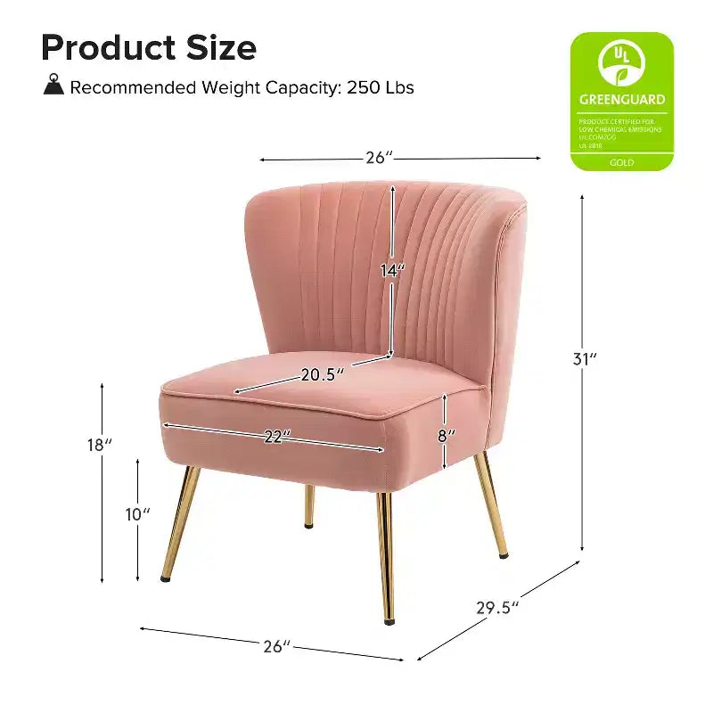 Lot de 2 chaises d'appoint Quentin en velours avec siège rembourré | Karat Home