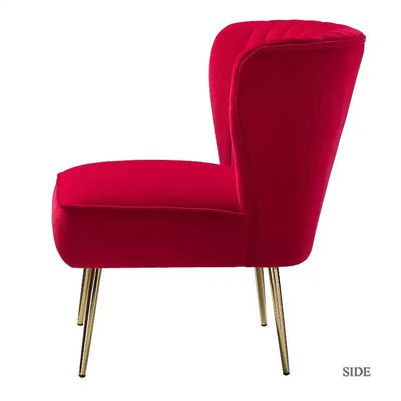 Lot de 2 chaises d'appoint Quentin en velours avec siège rembourré | Karat Home