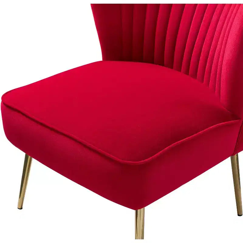 Lot de 2 chaises d'appoint Quentin en velours avec siège rembourré | Karat Home