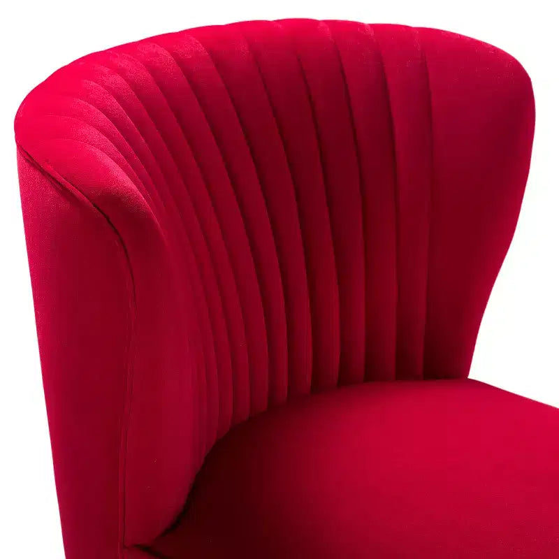 Lot de 2 chaises d'appoint Quentin en velours avec siège rembourré | Karat Home