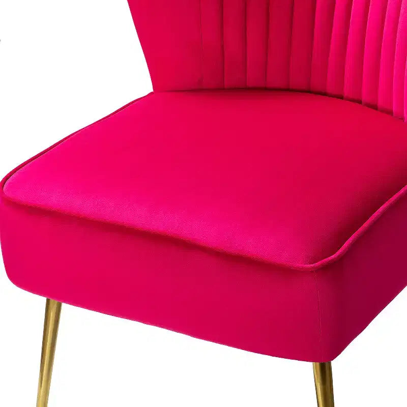 Lot de 2 chaises d'appoint Quentin en velours avec siège rembourré | Karat Home