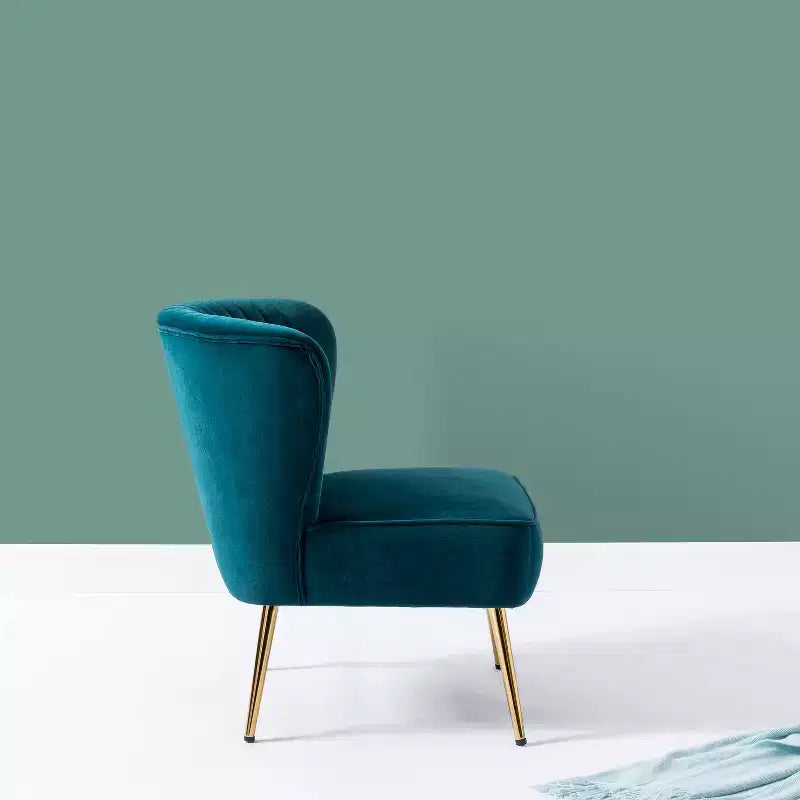 Lot de 2 chaises d'appoint Quentin en velours avec siège rembourré | Karat Home