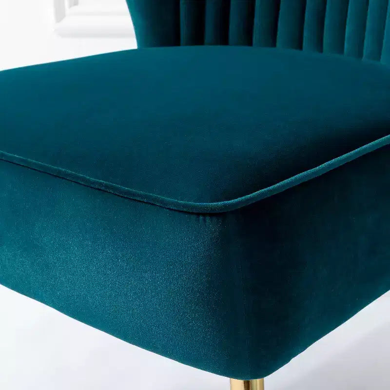 Lot de 2 chaises d'appoint Quentin en velours avec siège rembourré | Karat Home