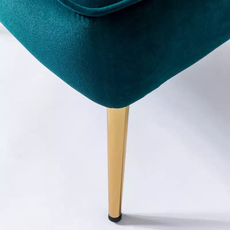 Lot de 2 chaises d'appoint Quentin en velours avec siège rembourré | Karat Home