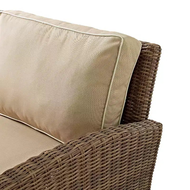 Ensemble de conversation d'extérieur 3 pièces Bradenton avec causeuse et fauteuil avec table basse – Crosley