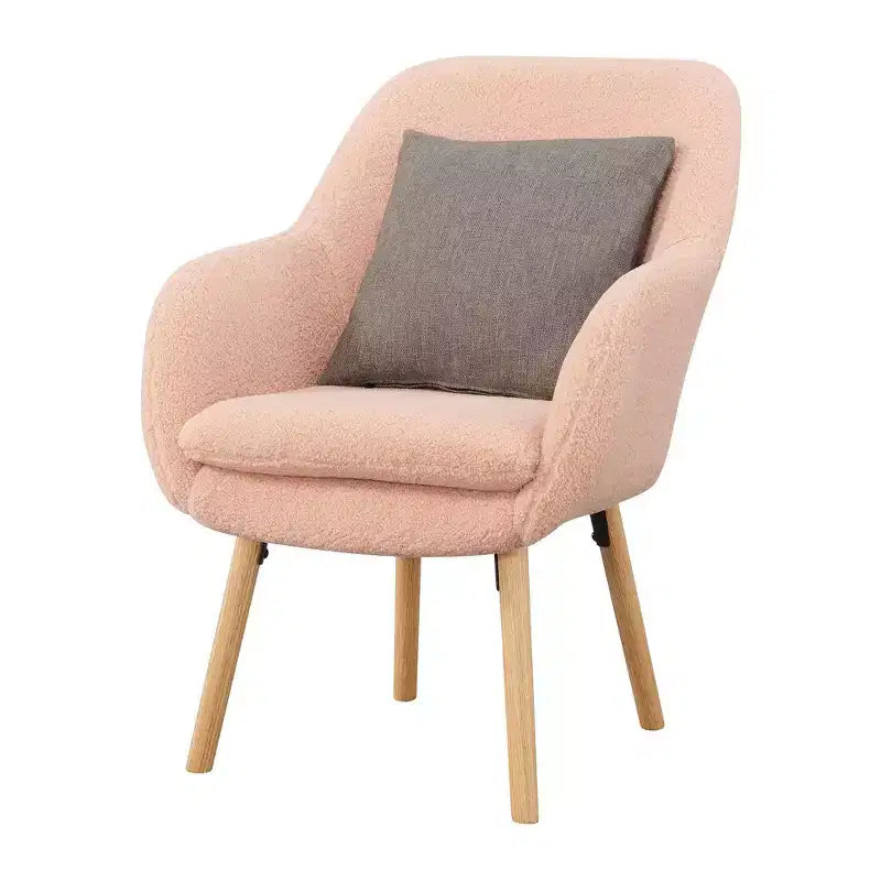 Fauteuil d'appoint Breighton Home Take a Seat Charlotte Wingback en similicuir mouton