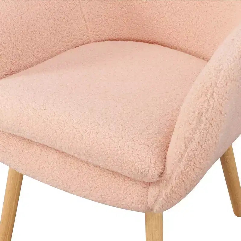Fauteuil d'appoint Breighton Home Take a Seat Charlotte Wingback en similicuir mouton