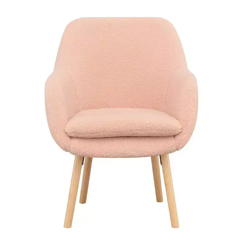 Fauteuil d'appoint Breighton Home Take a Seat Charlotte Wingback en similicuir mouton
