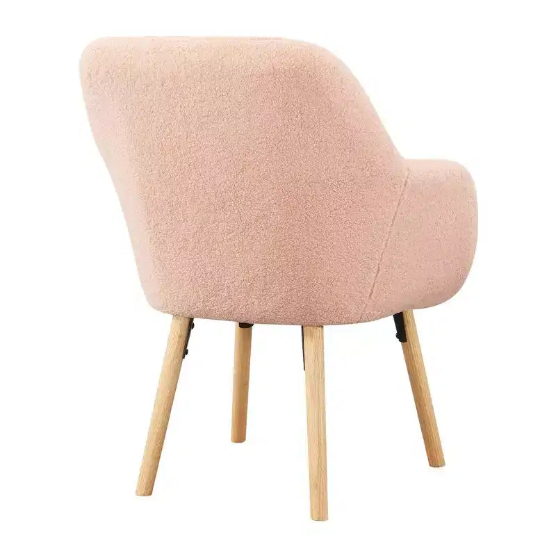 Fauteuil d'appoint Breighton Home Take a Seat Charlotte Wingback en similicuir mouton