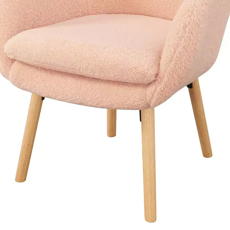 Fauteuil d'appoint Breighton Home Take a Seat Charlotte Wingback en similicuir mouton