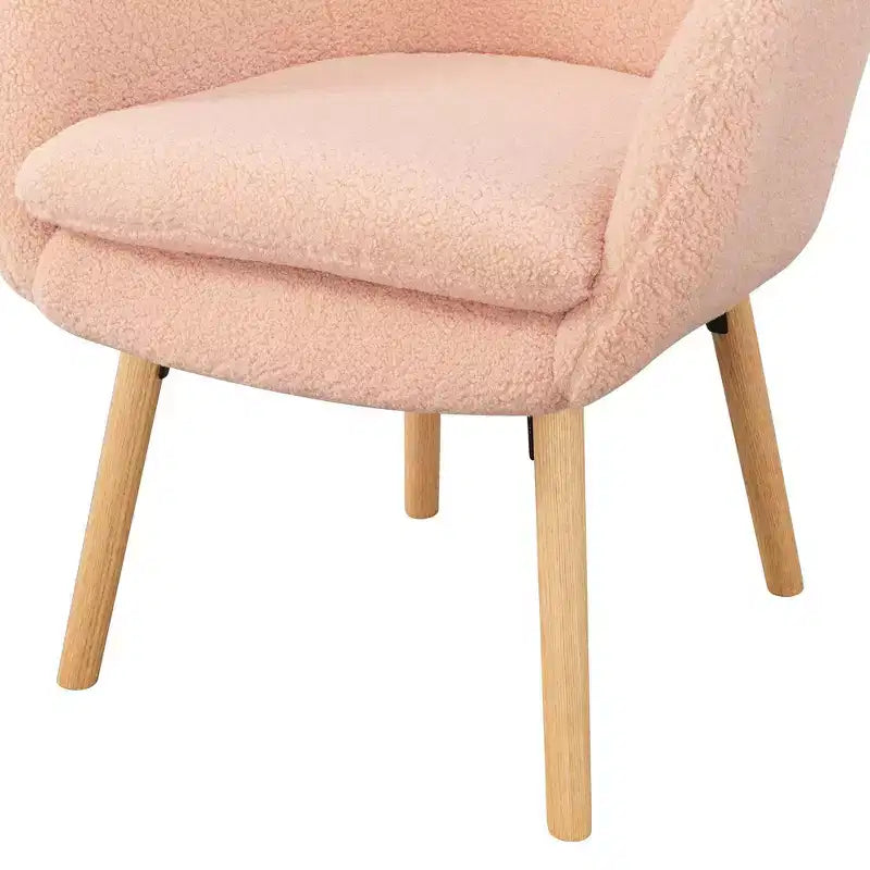 Fauteuil d'appoint Breighton Home Take a Seat Charlotte Wingback en similicuir mouton