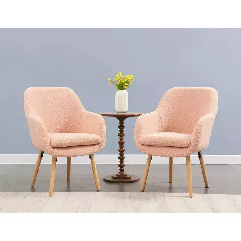 Fauteuil d'appoint Breighton Home Take a Seat Charlotte Wingback en similicuir mouton