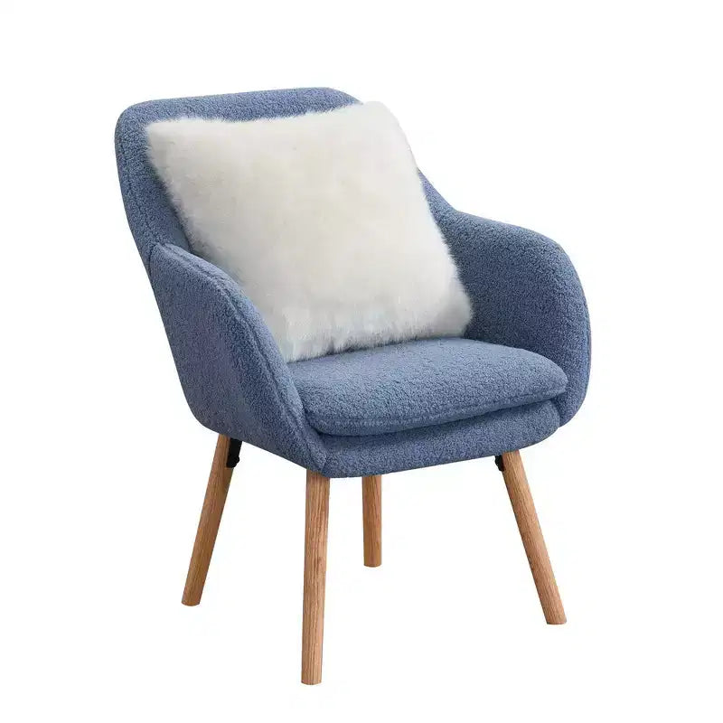Fauteuil d'appoint Breighton Home Take a Seat Charlotte Wingback en similicuir mouton
